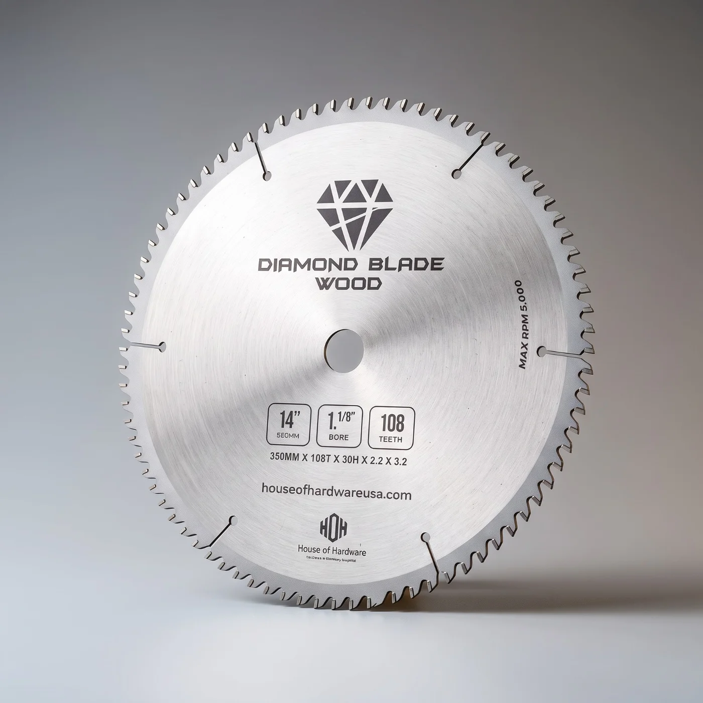 Diamond Blade Wood 14 inch 108 teeth carbide-tipped saw blade
