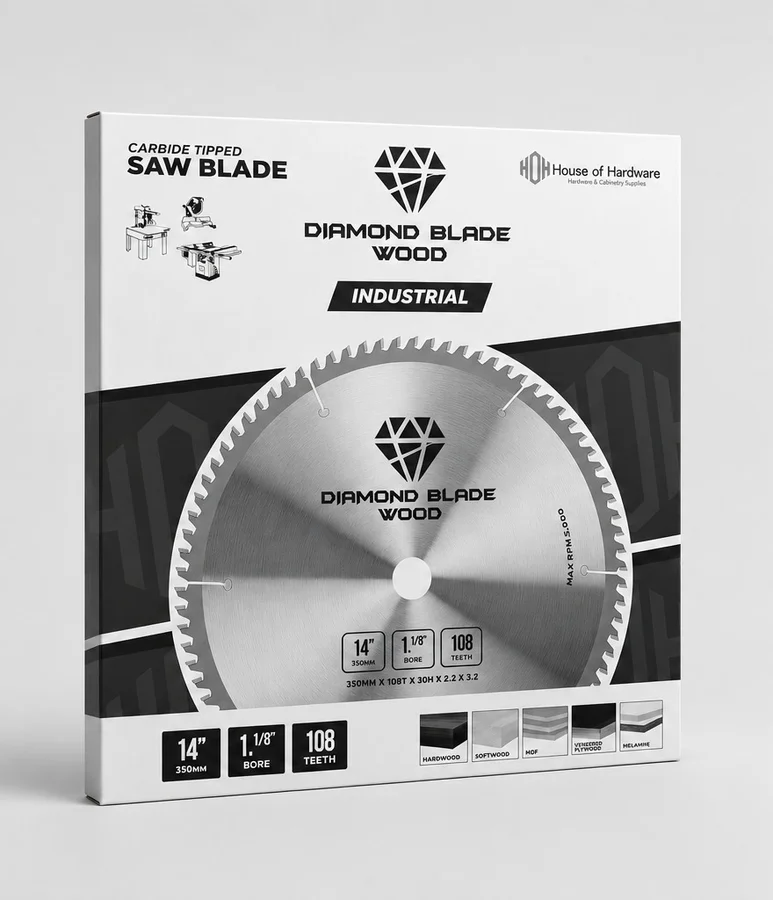 Diamond Blade Wood retail packaging — front of box